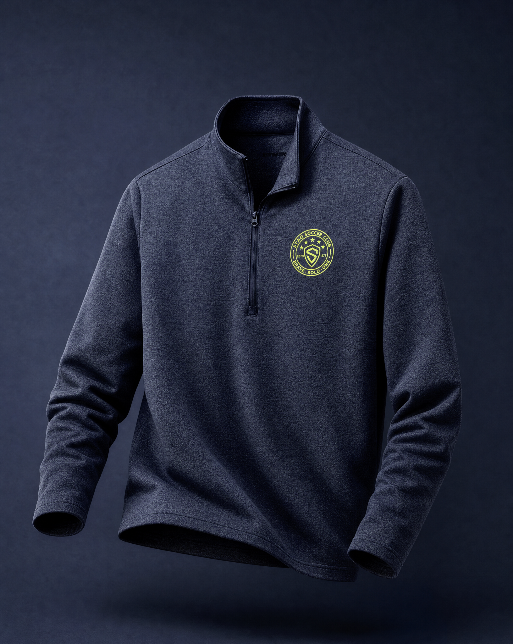 Sting Soccer Sideline | Neon & Navy 1/4-Zip Pullover