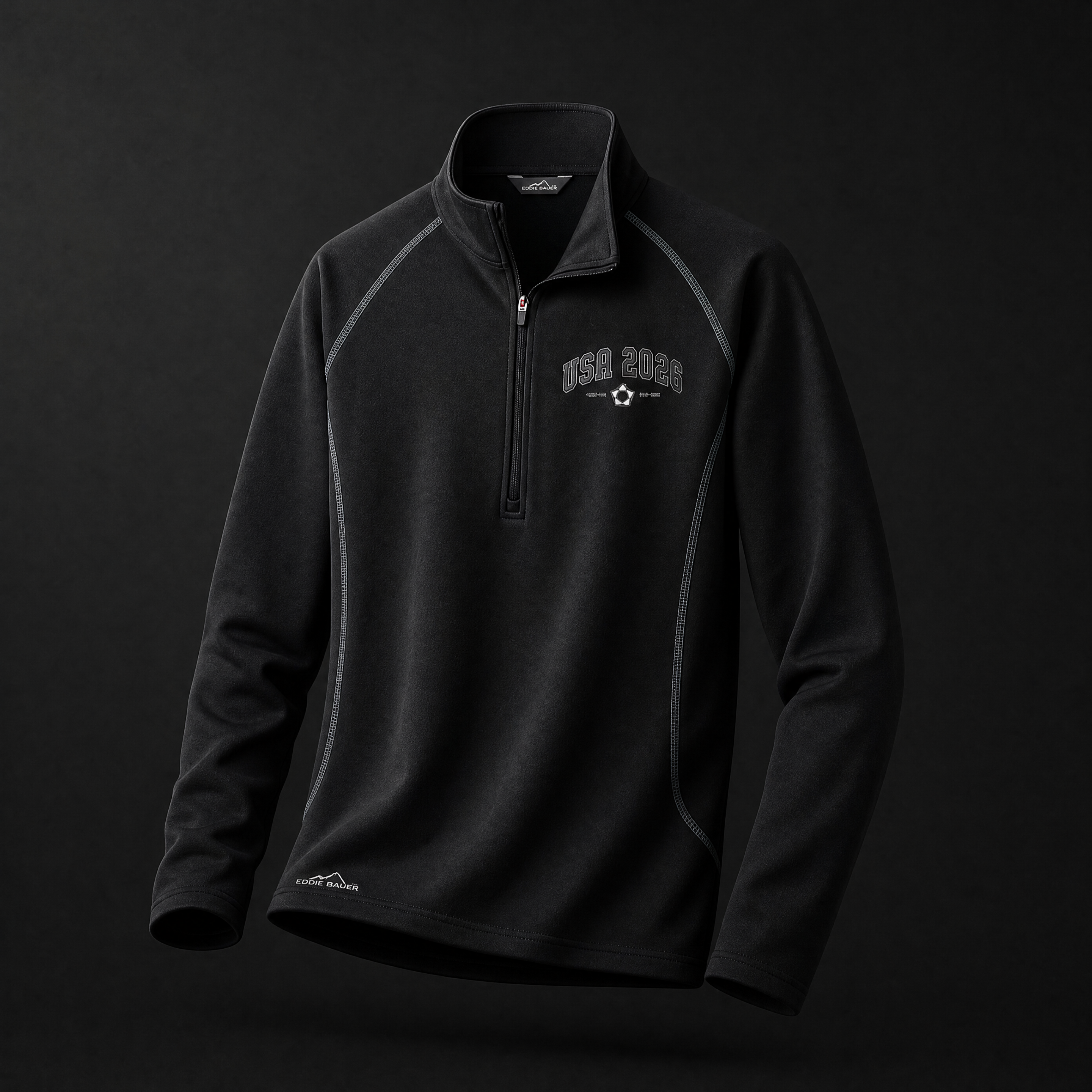 USA | Eddie Bauer Ladies Smooth Fleece 1/2-Zip Sweatshirt