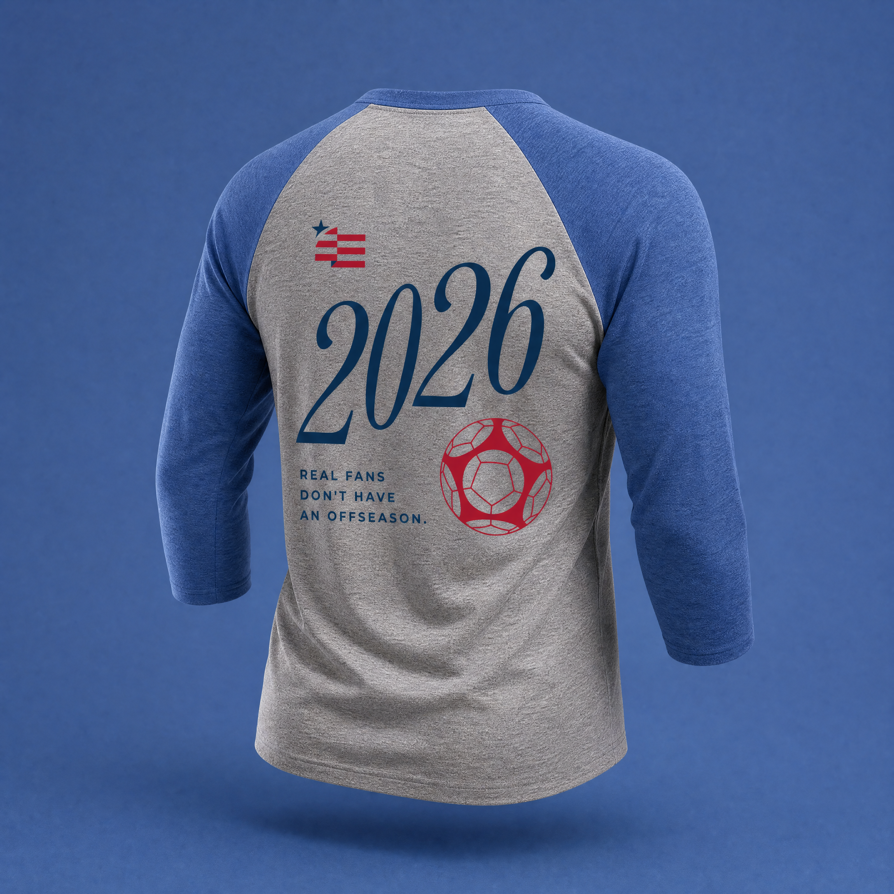 USA 2026 | Unisex Tri-Blend Three-Quarter Sleeve T-Shirt