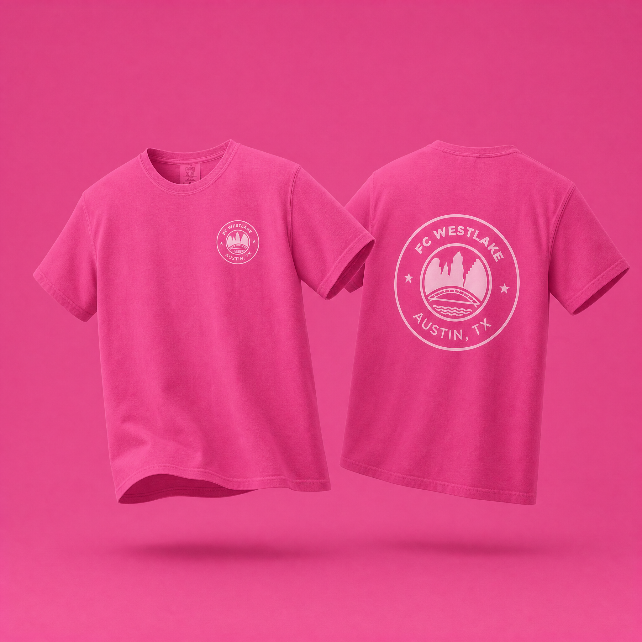 FCW Tonal | Pink CC Crest Tee