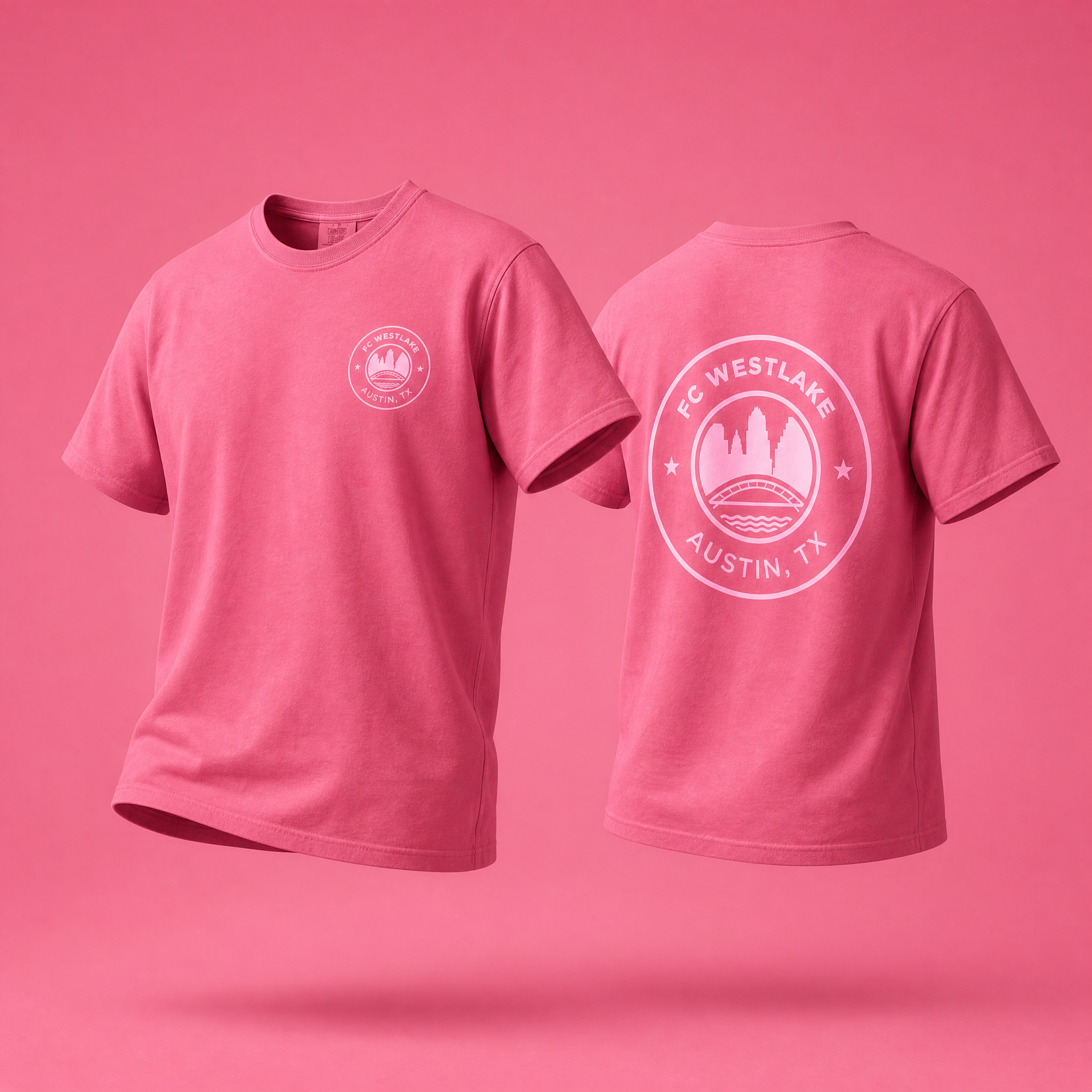 FCW Tonal | Pink CC Crest Tee