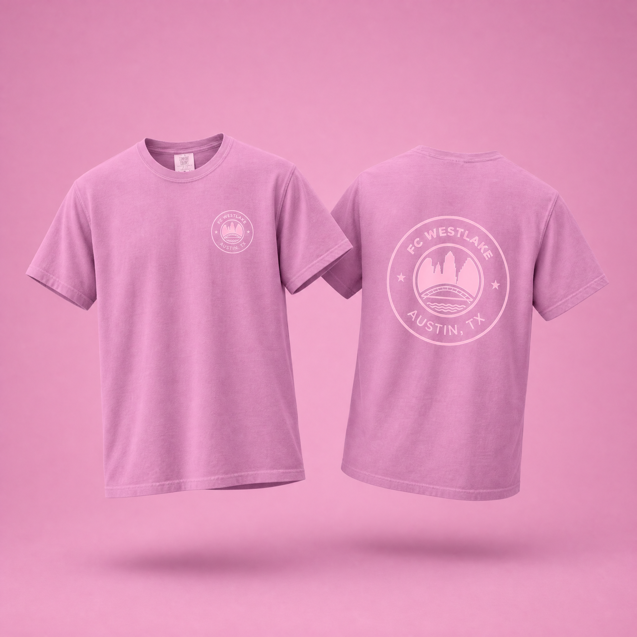 FCW Tonal | Pink CC Crest Tee