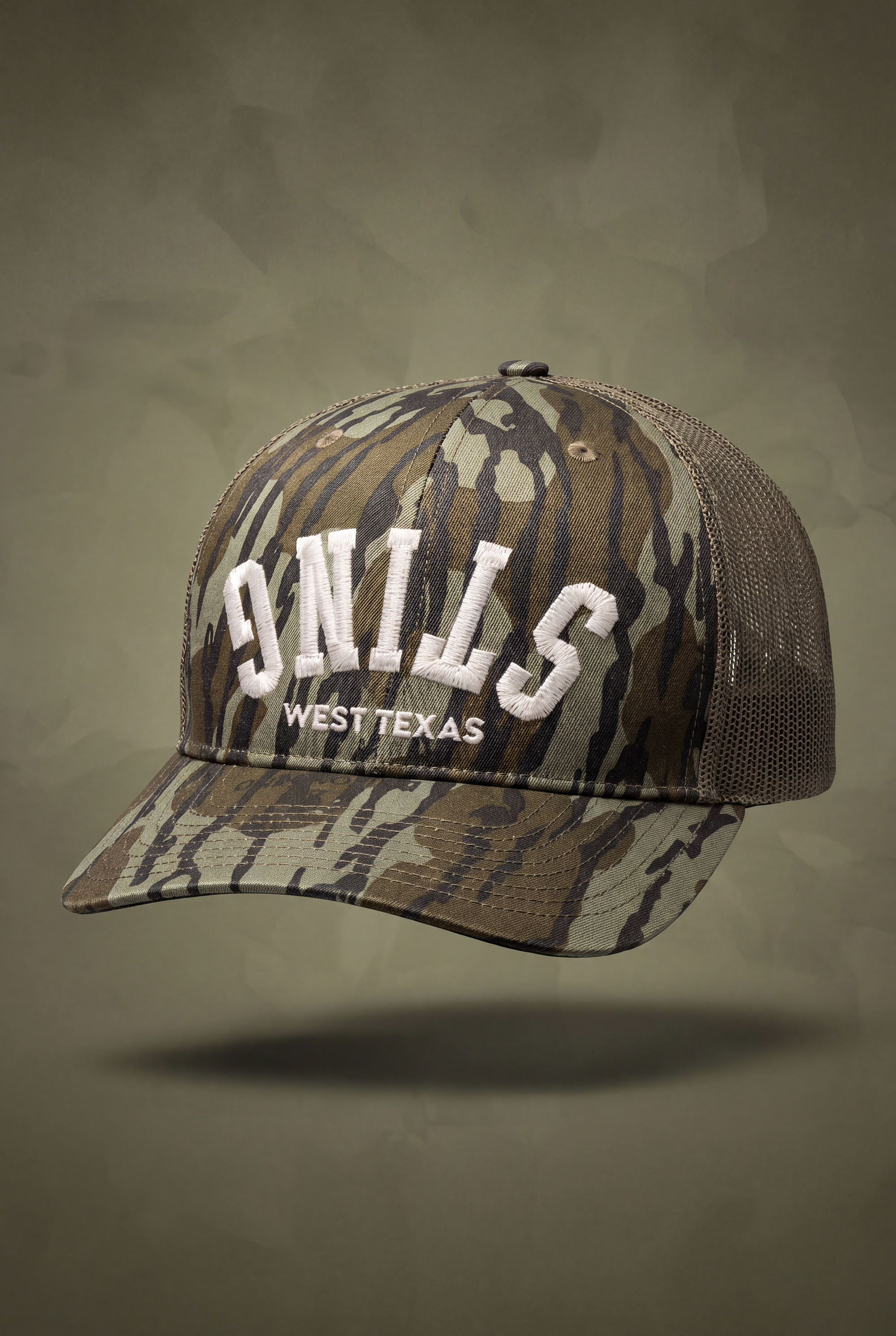 Sting Arched Camo Snapback Trucker Hat - West TX