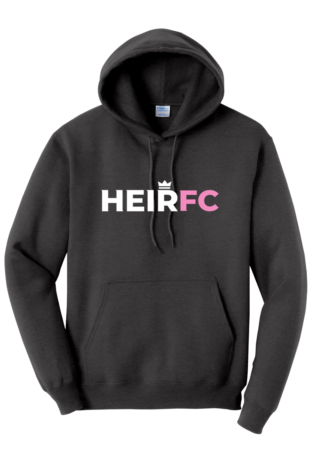 Black hoodie on a white background